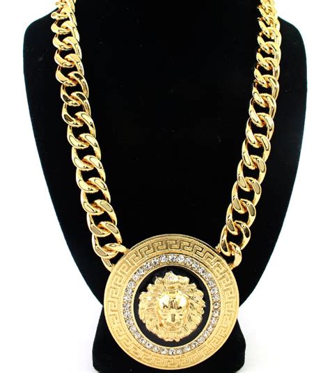 versace jewelry canada|authentic versace lion necklace.